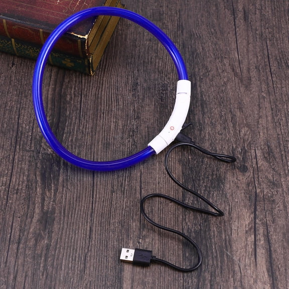 ROSENICE 1Pack Flexible Led Dog Collar Usb Rechargeable for Night Safety