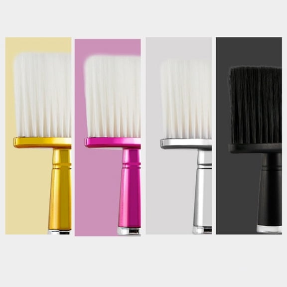 ROSENICE 1Pack Hair Cutting Brush for Barbers with Fiber Hair and ABS Material Portable Rectangular Handle