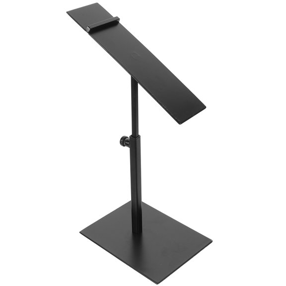 ROSENICE 1Pack Shoe Display Stand Black Metal Firm Holding Shop Display Adjustable Height