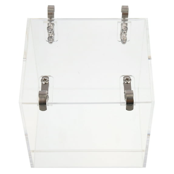 ROSENICE 1Pack Transparent Acrylic Bird Bathing Box for Small Parrots and Finches 5.1X4.3X5.1in