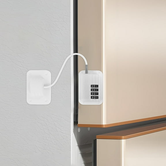 ROSENICE 1Pcs Child Safety Cabinet Locks for Furniture and Equipment in White Stainless Steel and Abs