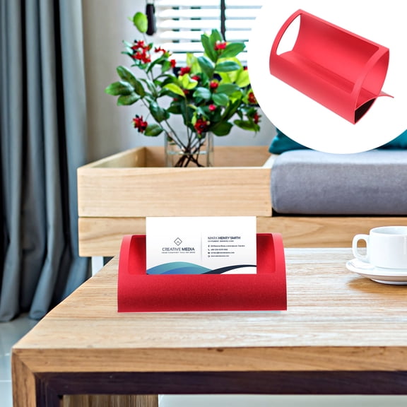 ROSENICE 1Pcs Elegant Metal Card Organizer Desk for Professionals and Business People 10.5x4.5cm