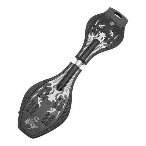 ROSENICE 1Pcs Glitter Wheel Caster Board for Beginners Black Non-slip Recreation