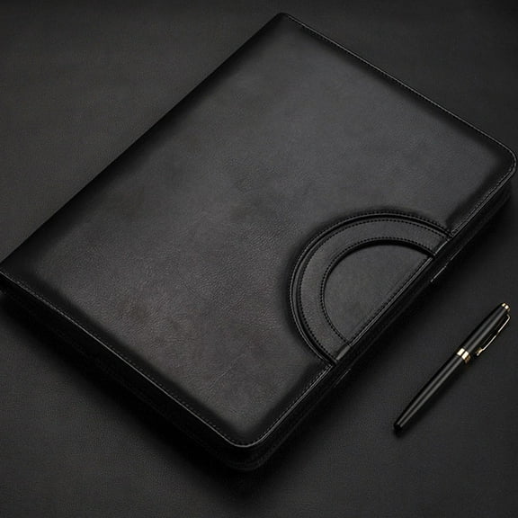 ROSENICE Interview Document Organizer Black 1Set 13.4X9.8X1.6In