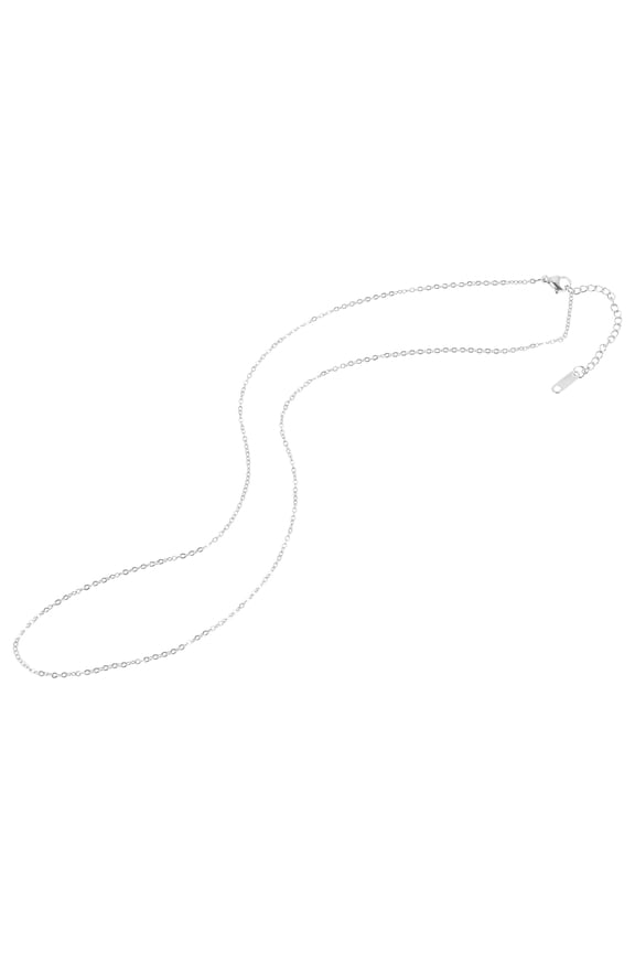 1Pcs Silver Stainless Steel Necklace Chain for Diy Jewelry Making Supplies 11.8In