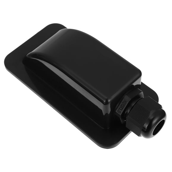 ROSENICE 1Pcs Solar Single Cable Junction Box Connector Black Waterproof Sun Protection For Bad Weather