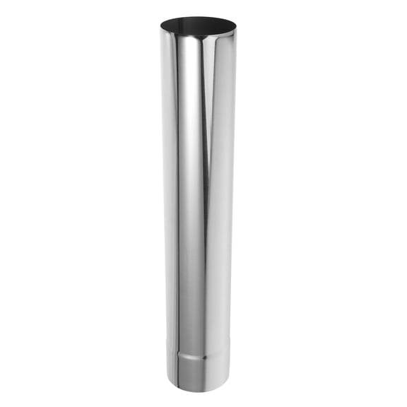 ROSENICE 1Pcs Stove Pipe Stainless Steel Chimney Flue For Camping Tent Exhaust 42.4X7.6X7.6In