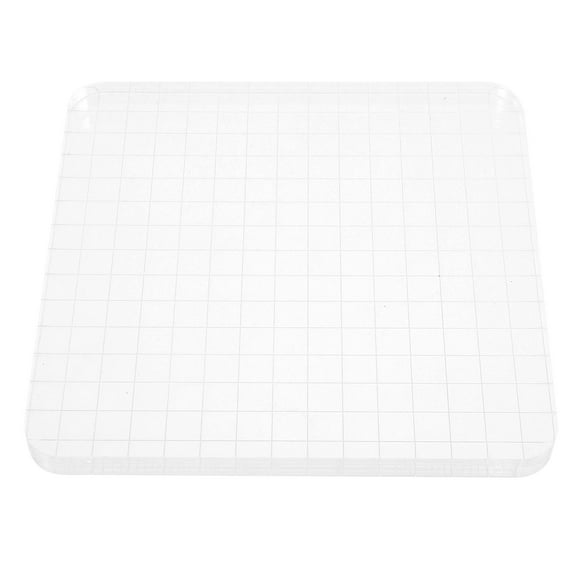 ROSENICE 1Pcs Transparent Blocks Acrylic for DIY Activities and Stamping Out Tools Hobbyists