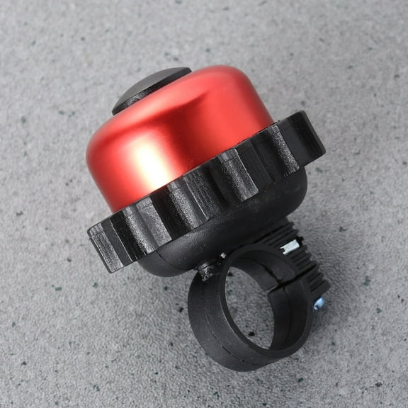 ROSENICE 1Pcs Universal Cycling Bell Red Aluminium Alloy Dome With Trigger Pull Lever Control 2.4x2.2x2.2in