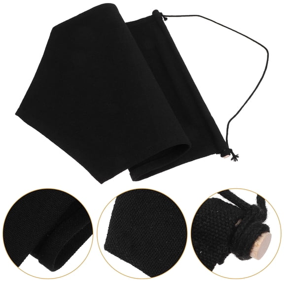 ROSENICE 1Pcs Wall Hanging Brooch Organizer Black Canvas 43x25x0.7in