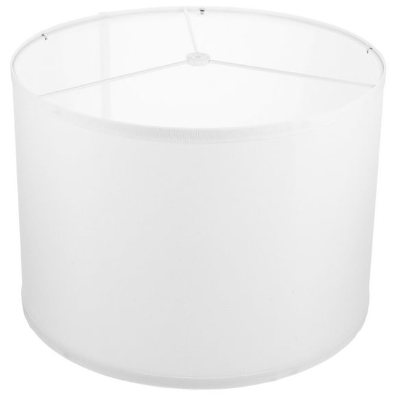 ROSENICE 1Set Cloth Lamp Shades for Table Lamp White Fabric Square 11.8x11.8x9.8in Warm Atmosphere