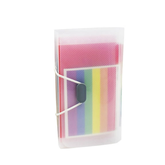 ROSENICE 1Set File Folder Assorted Color Plastic Document Storage Organizer 13 Pockets 17.8*4.6in
