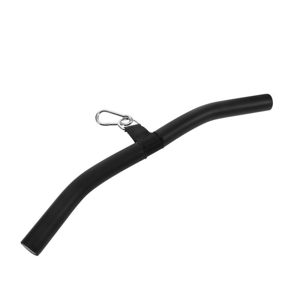 ROSENICE 1Set Heavy Duty Steel Barbell Rod Handle for Pull Down Exercises Weight Lifting Accessories