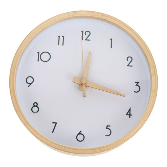 ROSENICE 1Set Living Room Wall Clock Round PVC Decorative Clock Decor for Homeowners