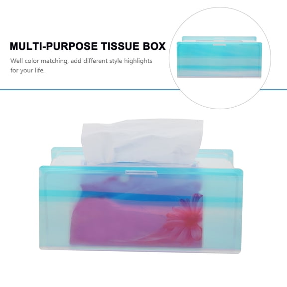 ROSENICE 1Set Minimalist Paper Carton Tissue Box Acrylic Simple Paper Dispensing Home Decoration