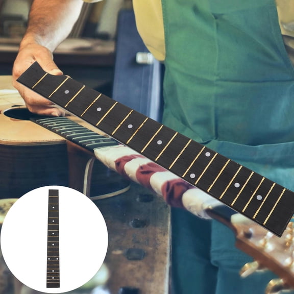 ROSENICE 1Set Multi Color Wooden Guitar Fingerboard for Electric Guitar Parts 11.8x2.2x0.2in