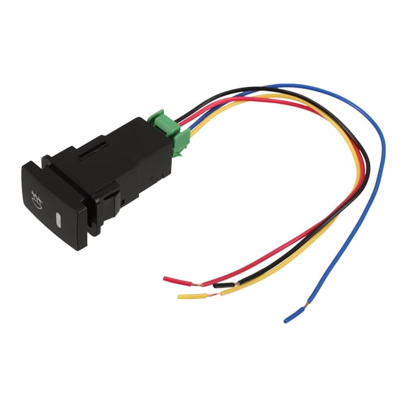 ROSENICE 1Set Push Button Switch Black ABS and Copper for Car Enthusiasts