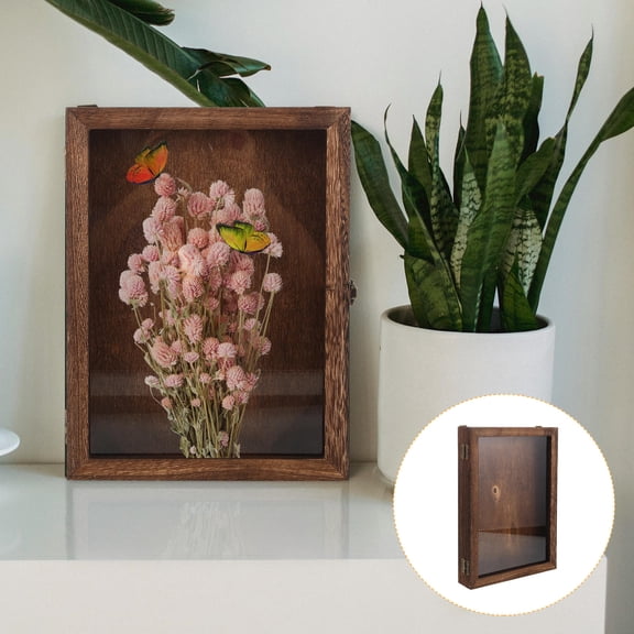 ROSENICE 1Set Rectangular Display Case With Protection Function For Collectibles 12.2X8.7X1.8In