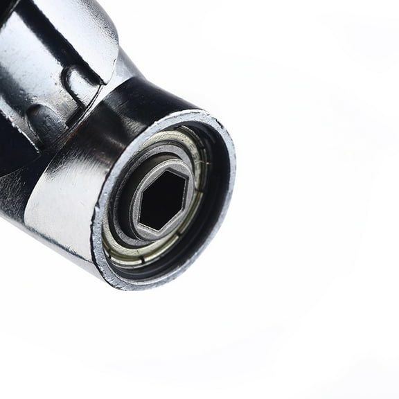 ROSENICE 1Set Silver Chromium Plating Angle Screwdriver Right Angle Drill Bit Attachment for Tight Spaces 105 Degree