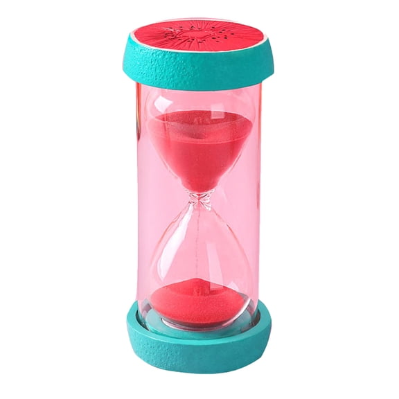 ROSENICE 1pc 15 Creative Watermelon Pattern Sand Timer Decorative Timer For Games Home Decor Birthday Wedding Design