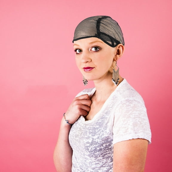 ROSENICE 2 PC Wig Net Cap Wig Cap for Wig Making Women Wig Hair Hair Net Cap to Weave Mesh Cap Black 2pcs