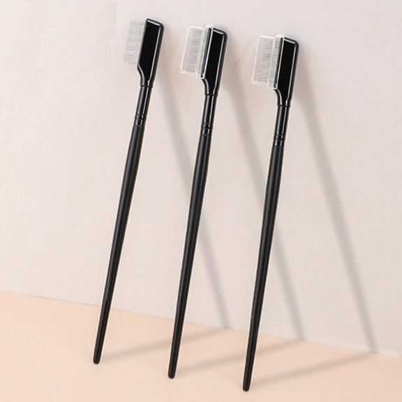ROSENICE 2 PCS Thick Eyebrow Comb Practical Tool Man 17.50X2.00X0.50CM Black
