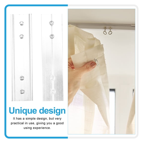 ROSENICE  2 Pcs Adjustable Curtains Rod All-match Color Connectors Ceiling Track