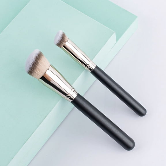 ROSENICE 2 Pcs Makeup Brush Stippling Powder Portable Brushes Miss Travel