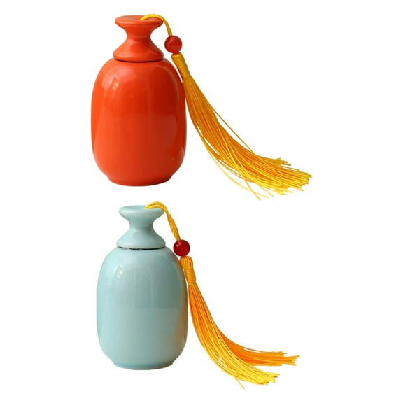 ROSENICE  2 Pcs Tea Canister Food Containers with Lids Ointment Travel