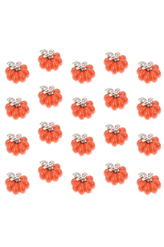 20 Pcs Spooky Charms Jewelry Making Pumpkin Pendant