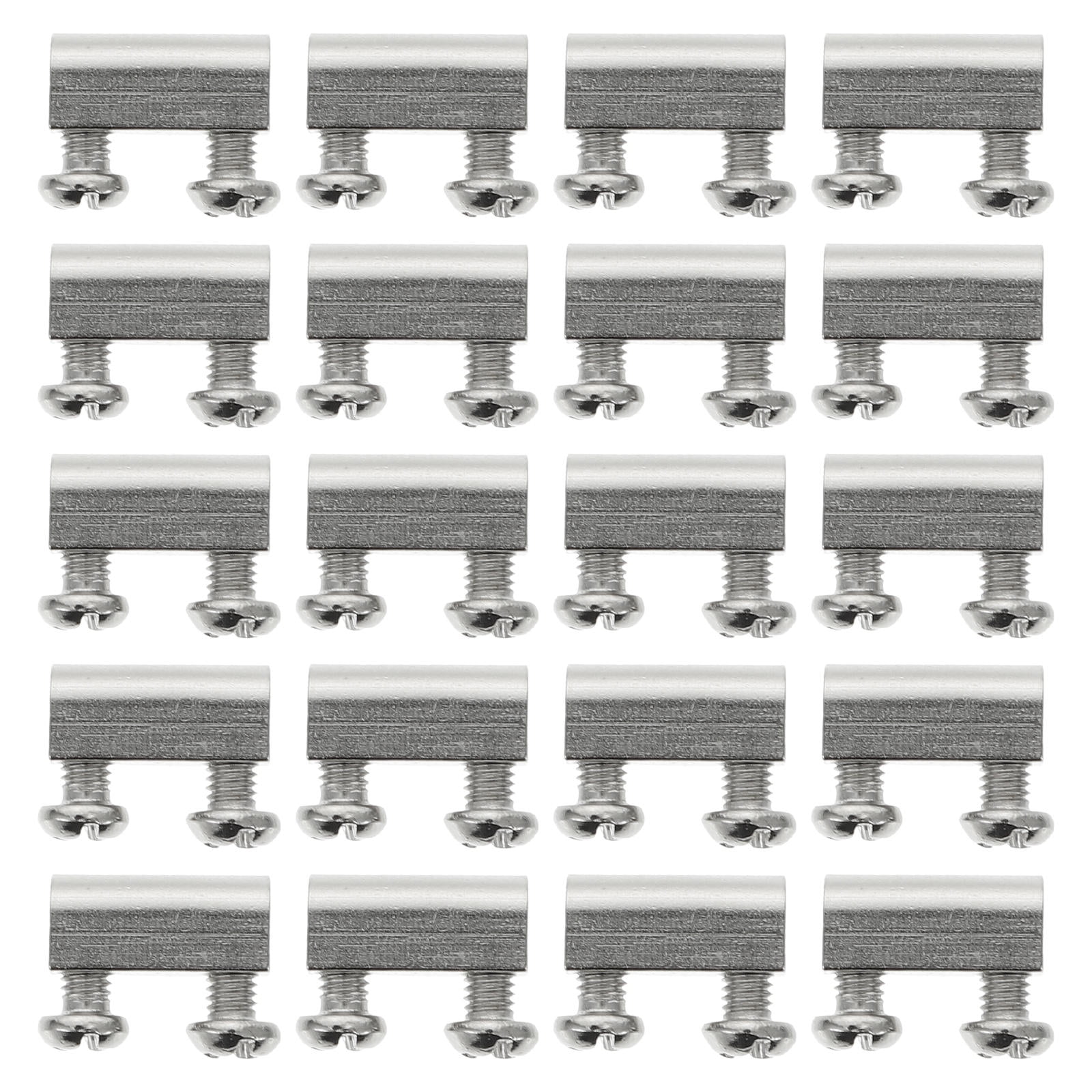 ROSENICE 20 Sets Wire Rope Locker Cable Clamp Ferrule Clamp Cable Wire ...