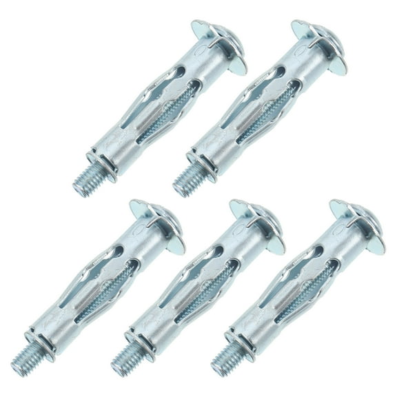 ROSENICE 20Pack Steel Metal Wall Anchor Heavy Duty Drywall Fixings Cylindrical Silver