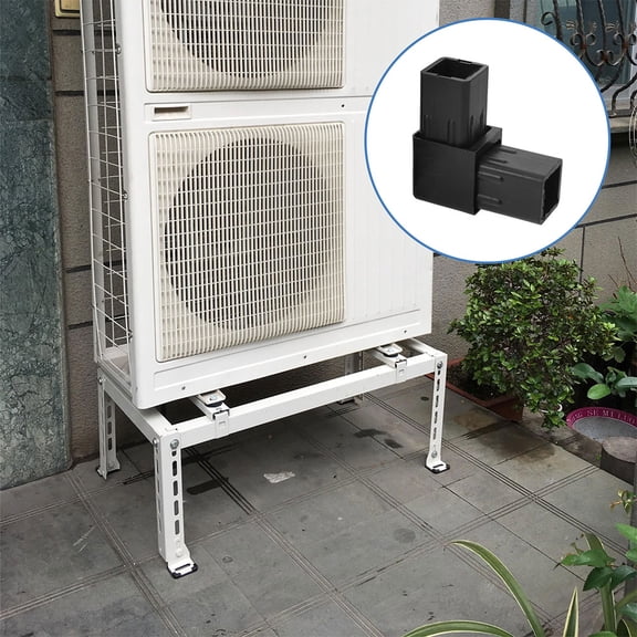 ROSENICE 20Pcs Durable Polypropylene Square Tube Connector Easy Installation 2.36X2.36X0.98in