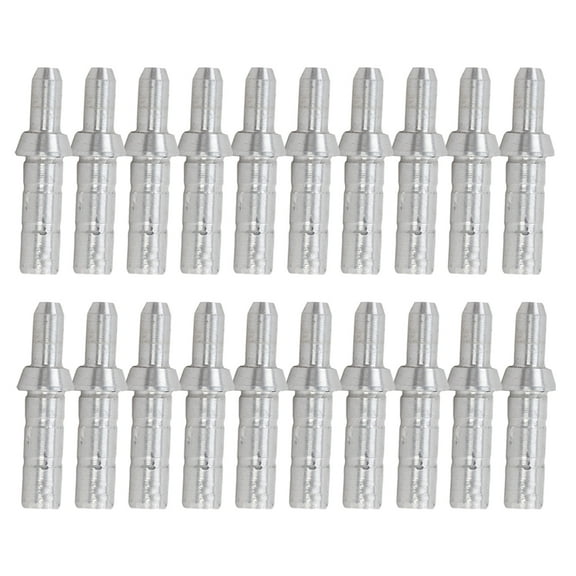 ROSENICE 20Pcs Silver Metal Nocks for Controlled Arrow Release Target Shooting Practice Archers 0.84X0.16X0.16In