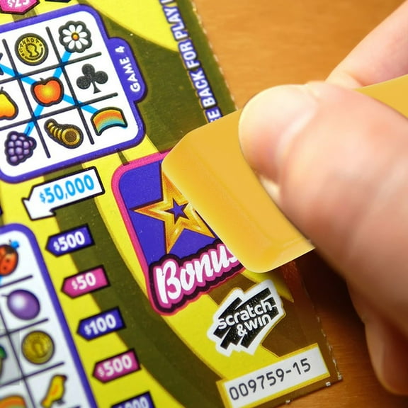 ROSENICE 20Pcs Ticket Scratcher Tool Plastic MultiPurpose Scraper for Stickers and Labels 5X2X03In