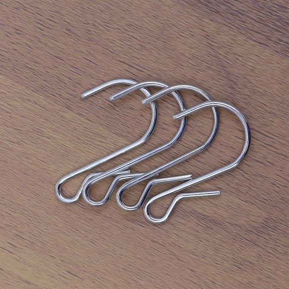 ROSENICE 20Pcs Wall Hooks for Hanging Silver Carbon Steel for Kitchen Bedroom Bathroom Workshop Garage Camping