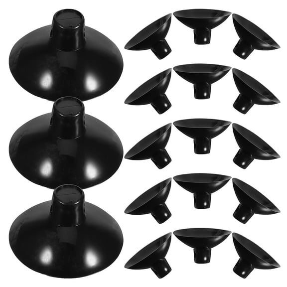 ROSENICE 20Pcs Wire Organizer Suction Cups Black Silicone for Home Office Factory Cable Management