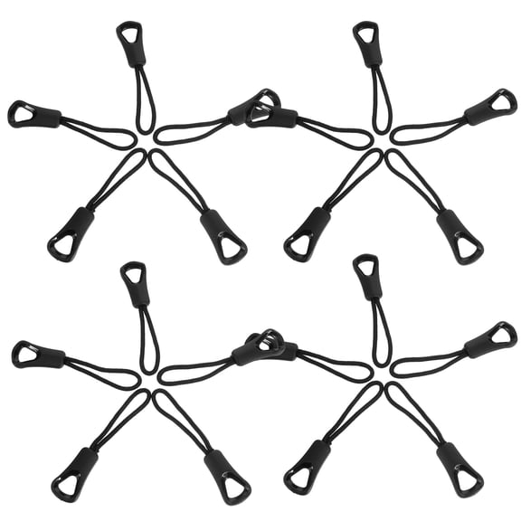 ROSENICE 20Pcs Zipper and Extensions Ropes for Bag Zippers Men Women Plastic Polyester Non-Skid Design Detachable