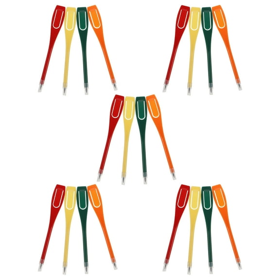ROSENICE 20pcs Plastic Golf Scoring Pencils with Clip for Tournaments and Sports Enthusiasts Multi