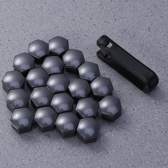 ROSENICE 21 in Wheel Lug Nut Covers Screw Wheel Bolt Nut Caps Covers Car Wheel Nut Caps Car Decorate Grey Size 3