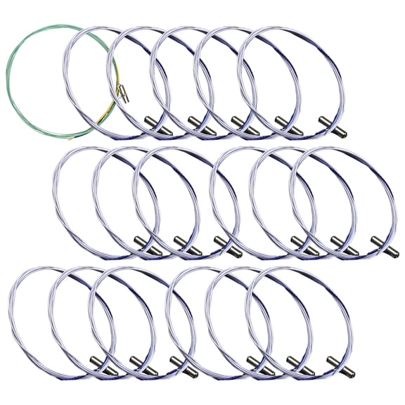 ROSENICE 21Set Professional Guzheng String Replacement for Musicians Nylon Metal Round Assorted Color 60.63X0.55X0.12in