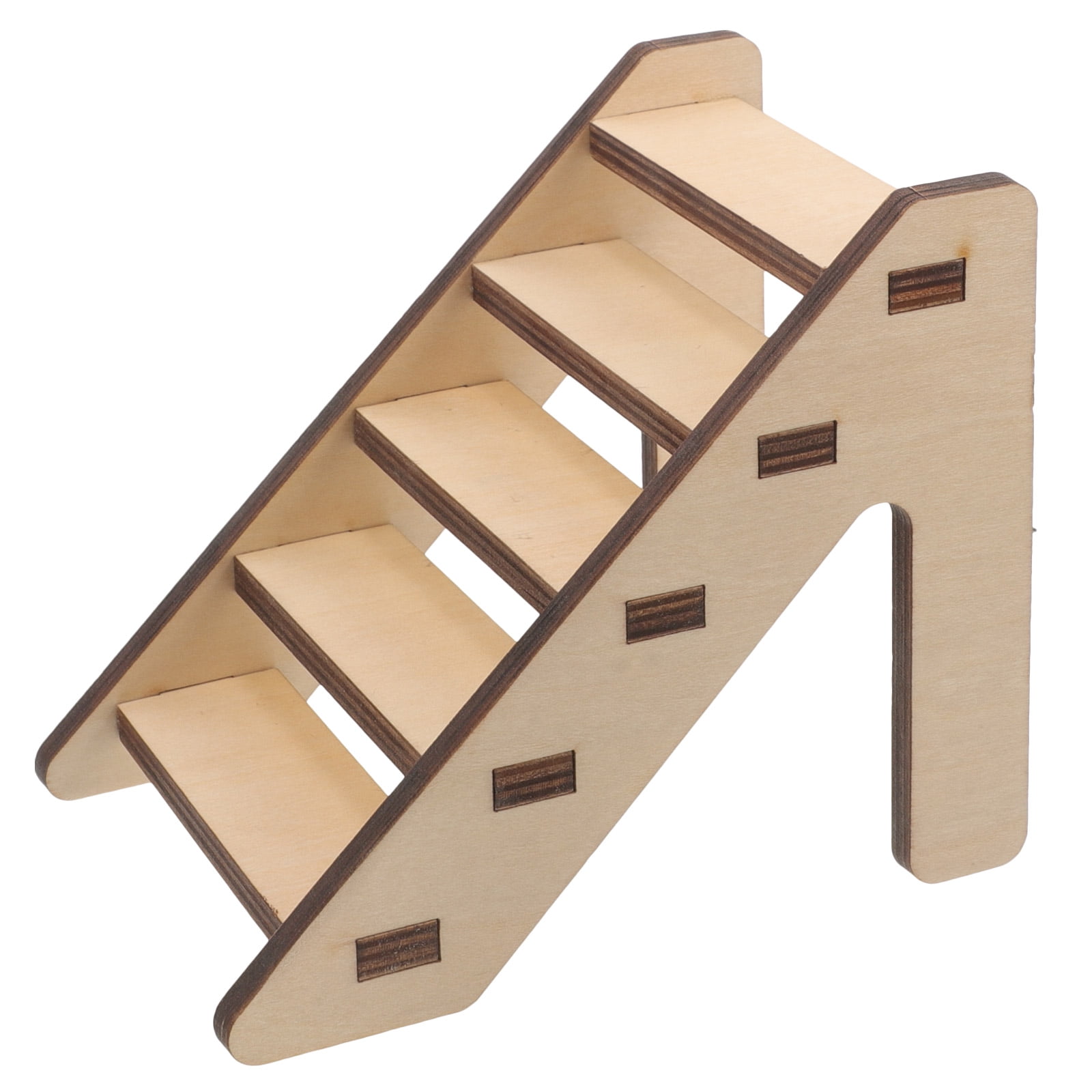 Image showcasing ROSENICE 25Pack Pet Climbing Ladder Staircase Shape Wooden Hamster ...