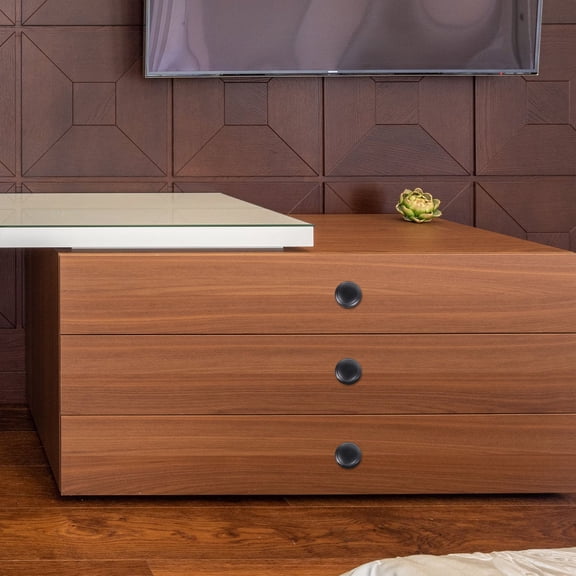 ROSENICE 25Pcs Black Stainless Steel Cabinet Knob for Wardrobe and Kitchen