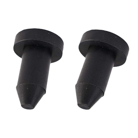 ROSENICE 2Pcs Black Rubber Kayak Scupper Plugs for Preventing Water Entry in Boating