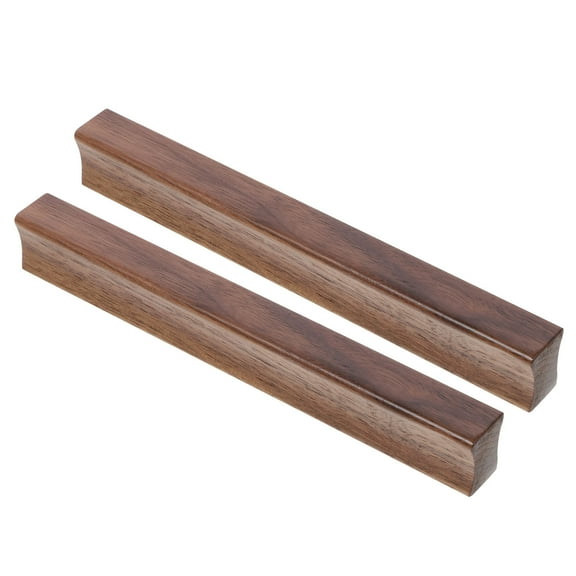 ROSENICE 2Pcs Cabinet Drawer Handles Wood Rectangular for Furniture Hardware 18.00X2.50X1.50CM