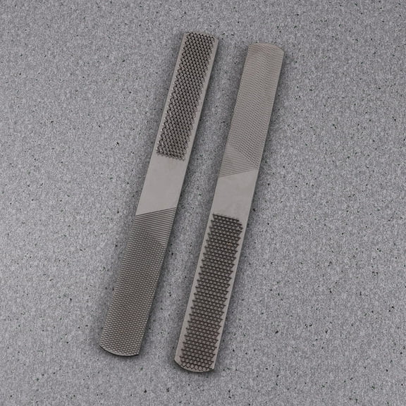 ROSENICE 2Pcs Carbon Steel Rasp File for Woodworking and File Tool Metal 8 Inch