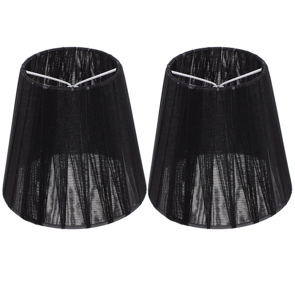 ROSENICE 2Pcs Clip On Lampshade for Wall Lamp Translucent Fabric 14.0x13.0x9.0in