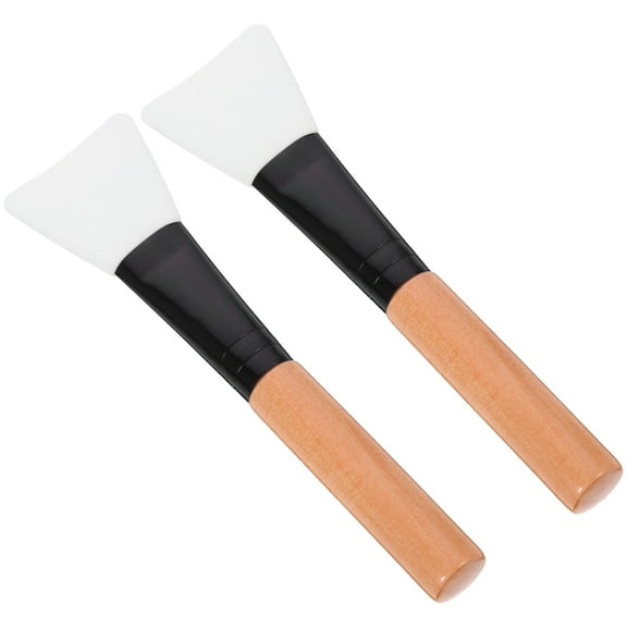 ROSENICE 2Pcs Facial Mask Brush Silicone Face Brush Applicator for Cream Application Home Use Women