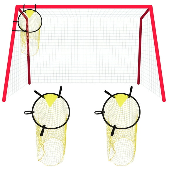 ROSENICE 2Pcs Football Goal Net Soccer Throwing Net for Indoor and Outdoor Training 11.8X7.9X0.39in