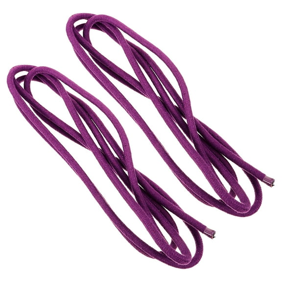 ROSENICE 2Pcs Purple Cotton Gymnastics Training Ropes for Rhythmic Gymnastics and Fitness Workout 118In